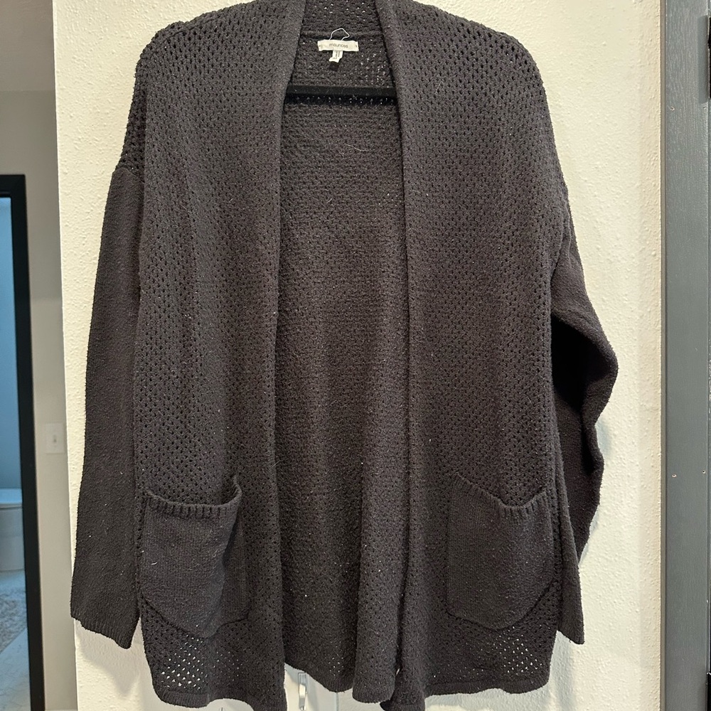 Maurices Black Knit Cardigan Sweater